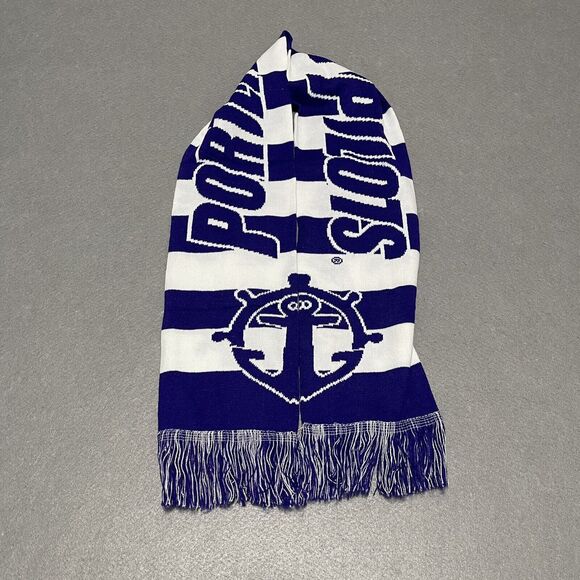 Portland Pilots Scarf Purple White NCAA Mens Soccer Fandom Anchor Logo Merge - Picture 1 of 6